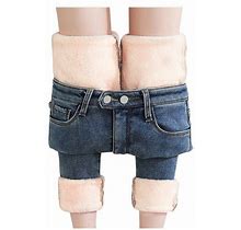 Loose Pants Trousers Hole Jeans Elastic High Button Denim Waist Women Flower Pocket Women's Jeans Refuge Pants For Women