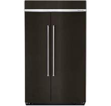 30 Cu. Ft. Built-In Side By Side Refrigerator In Black Stainless With Printshield