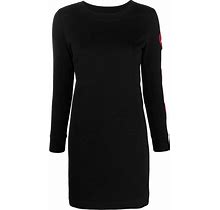 Love Moschino - Heart-Detail Sweater Dress - Women - Cotton - 40 - Black