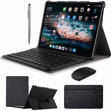 Computers & Tablets 2 in 1 Tablets, Android 9.0 Tablet PC With Wireless Keyboard Case, 4GB RAM 64GB ROM/128GB Computer Tablets, Quad Core, HD/IPS, 8000Mah, 13MP Dual Camera, Dual 4G SIM, Wifi (10 In, Black)