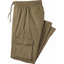 Blair Men's Haband Mens Fleece Cargo Pants - Tan - XL