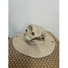 Newhattan Khaki Bucket Cap Hat 100% Cotton Size Small/Medium