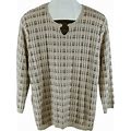 Alfred Dunner Womens Ladies Multicolor Knit 3/4 Sleeve Sweater Top Sz Large NEW. Alfred Dunner. Multicolor. Sweaters. 029408702538.