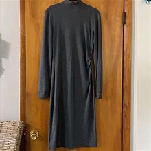 Isaac Mizrahi Dresses | Isaac Mizrahi For Target Cotton Jersey Midi Dress | Color: Gray | Size: M