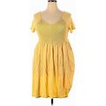 Torrid Casual Dress: Yellow Dresses - Women's Size 2X Plus