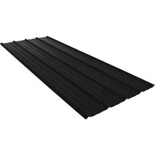 Ribbed 3/4 in. X 3 ft. X 8 ft. 29-Gauge Galvanized Steel Roof/Wall Panel Black