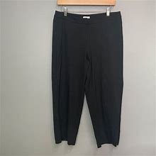J.Jill Pants & Jumpsuits | J.Jill Ponte Knit Wide Leg Pants 10P Petite | Color: Black | Size: 10P