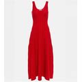 Gabriela Hearst, Pleated Wool Maxi Dress, Women, Red, XS, Dresses, Wool