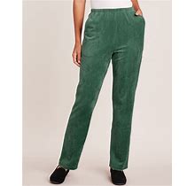 Blair Women's Knit Corduroy Pants - Green - 2XL - Womens