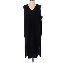 Lizwear By Liz Claiborne Casual Dress: Black Dresses - Women's Size Small Petite