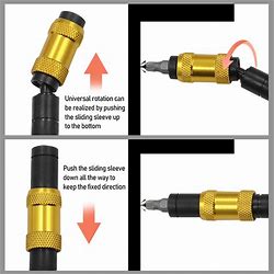 145mm Hex Magnetic Ring Screwdriver Bits Drill Hand Tool Extension Rod Quick Change Holder Drive Guide Screw Drill Tip E