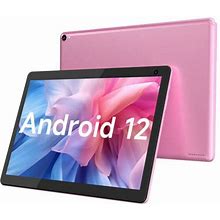 Coopers Pink Tablet Inch Android 12 Tablet 32Gb Rom 512Gb Expand Computer Tablets Quad Core Processor 6000Mah Battery 1280X800 Ips Touch Screen 2+8Mp