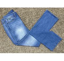 Nine West Jeans Taylor Cuffed Capri Womens Jeans-Light Wash/Sz 6