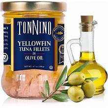 Tonnino Yellowfin Tuna In Olive Oil 6.7Oz Gluten-Free Omega-3 Rich 6-Pack NEW
