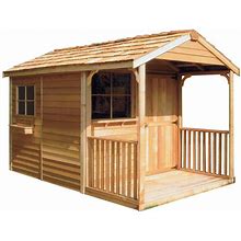 Clubhouse 8 ft. X 12 ft. Western Red Cedar Garden Shed