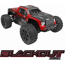 Redcat Blackout Xte Rc Truck - 1:10 Brushed Electric Monster Truck 1/10 Scale Brushed Electric Monster Truck - Includes: 2.4Ghz Radio, Battery, Charger, Ready To Run