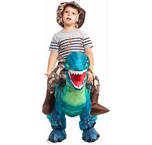 Trinx Dinosaur Inflatable Costume Polyester In Green/Blue | 36 W In | Wayfair 01C40219d15f87d059ee8485ef4ead4e