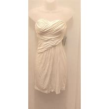 Express Strapless BRAND NEW W/TAGS In WHITE... PETITE EXTRA SMALL
