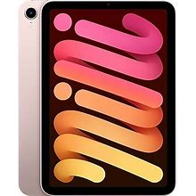 Apple Pink iPad Mini 8.3" Tablet, 256Gb, Wifi + Cellular, 6th Generation, (Mlx93ll/A) Extra Large