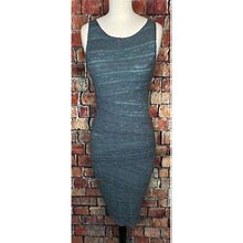 Anthropologie Dresses | Anthropologie Bailey 44 Column Tiered Bodycon Lace Layer Small Dress Gray Green | Color: Gray/Green/Red | Size: S