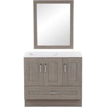 Studio Design Collection | Cascadia 36 Inch Vanity -Includes Mirror, Grey, Wood - Floor & Decor | 100712090