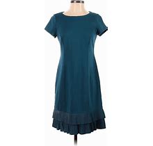 Talbots Casual Dress - Dropwaist: Blue Dresses - Women's Size 2 Petite