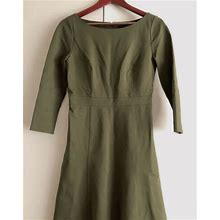 J Crew Green Sheath Dress Size 4