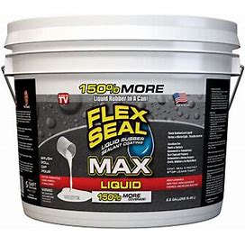 Flex Seal Lfsmaxwht02 Flex Liquid Max White 2.5 Gal.