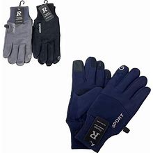 24 Bulk Men's Touch Screen Waterproof/Windproof Gloves [Grip Palm]