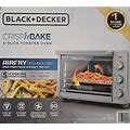 BLACK+DECKER Crisp 'N Bake Air Fry 6-Slice Toaster Oven - Silver (TO3217SS)
