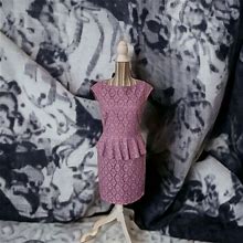 Adrianna Papell Dresses | Adrianna Papell Purple Lace Dress Sz 4 | Color: Purple | Size: 4