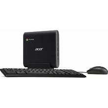 Acer Chromebox CXI3-UA91 Mini PC, Intel Celeron 3867U Processor 1.8Ghz, 4GB DDR4 -Memory, 128GB M.2 SSD, 802.11Ac Wi-Fi 5, USB Type-C, Chrome OS,