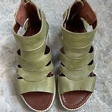 Aquatalia Shoes | Aquatalia Green Sandals | Color: Green | Size: 5.5