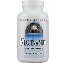 Source Naturals Niacinamide B-3 Timed Release 1500 Mg - 100 Tablets