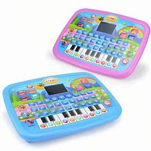 1Pc Kids Tablet, Educational Gaming Toy, Interactive Early Learning Device, Birthday Present, Comes With Children Certificate,Blue