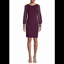 Calvin Klein Dresses | Calvin Klein Purple Sheath Dress [1] | Color: Purple | Size: 6