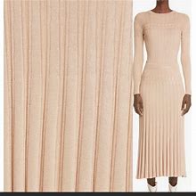 Zimmermann Dresses | Nwot Zimmermann Midi Knitted Dress In Creamy Colors Size 4. | Color: Cream/Gold | Size: 4