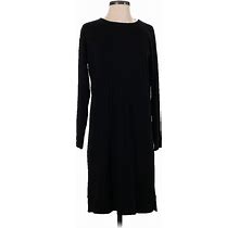 Eileen Fisher Casual Dress - Sweater Dress: Black Solid Dresses - New - Women's Size Small Petite