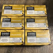 120Ct Good Nature Organic Herbal Chamomile Teabags (6 Boxes Of 20 Ea)