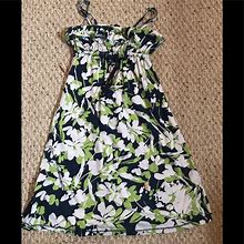 Aeropostale Dresses | Aeropostale Floral Dress | Color: Green/White | Size: Xs