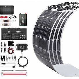 Black Renogy 400W 12V Solar Rv Kit (5925) Small