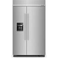 Kitchenaid 29.4-Cu Ft Counter-Depth Side-By-Side Refrigerator Built-In With Ice Maker, Water And Ice Dispenser Stainless Steel With Printshield