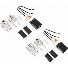2 Sets Oven Connector Refrigerator Accessories Electric Stove Receptacle Range Kit Heating Household Abs Size 2