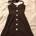 Ruby Rox Dresses | Dark Brown/White Polka Dot Halter Style Sundress | Color: Brown/White | Size: 3J