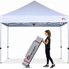 MASTERCANOPY Pop Up Canopy Tent Commercial Grade Instant Shelter (8X8, White)