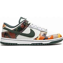 Nike - Dunk Low SE "Multi-Camo" Sneakers - Unisex - Leather/Rubber/Fabric - 7.5 - Green