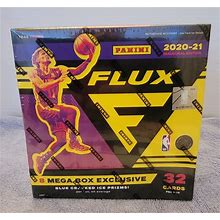 2020-21 Panini Flux NBA Basketball 8 Pack Mega Box Blue Cracked Ice New/Sealed