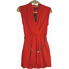 Armani Exchange Dresses | A/X Armani Exchange Red Bubble Dress Size 0 | Color: Gold/Red | Size: 0
