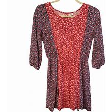 Gap Dresses | Gap Kids Floral Cottagecore Prairie Long Sleeve Dress Size Xxl | Color: Red | Size: Xxlg