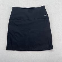 Sc & Co Skirt Women Extra Small Black Skort Short Tummy Control